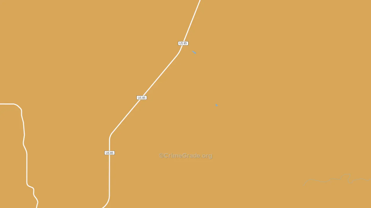 Ludlow, SD Map of Robbery Rates