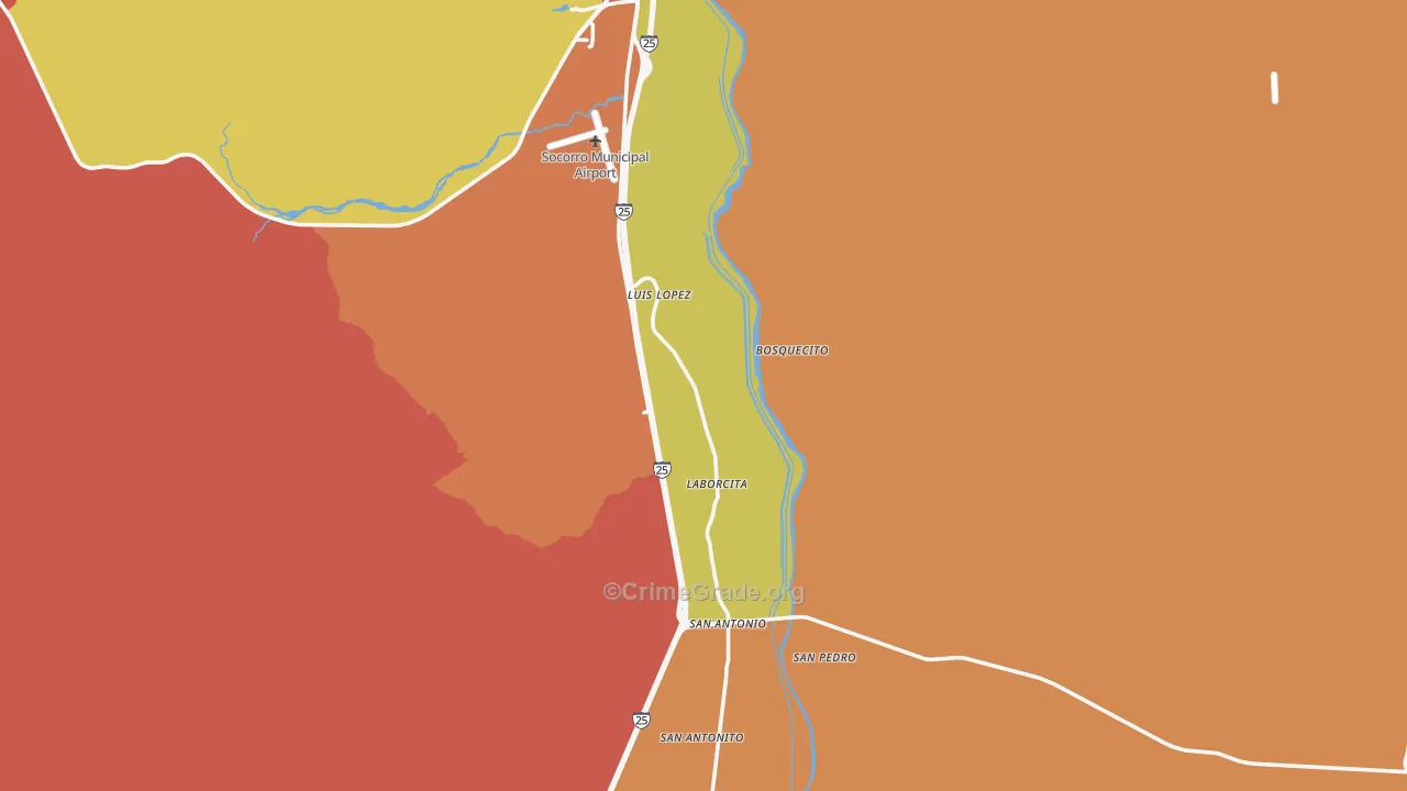 Luis Lopez, NM Map of Robbery Rates