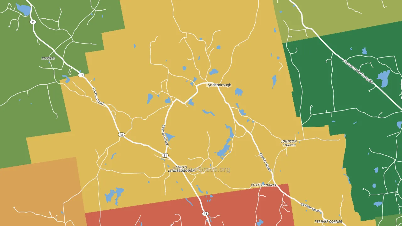 Lyndeborough, NH Map of Robbery Rates
