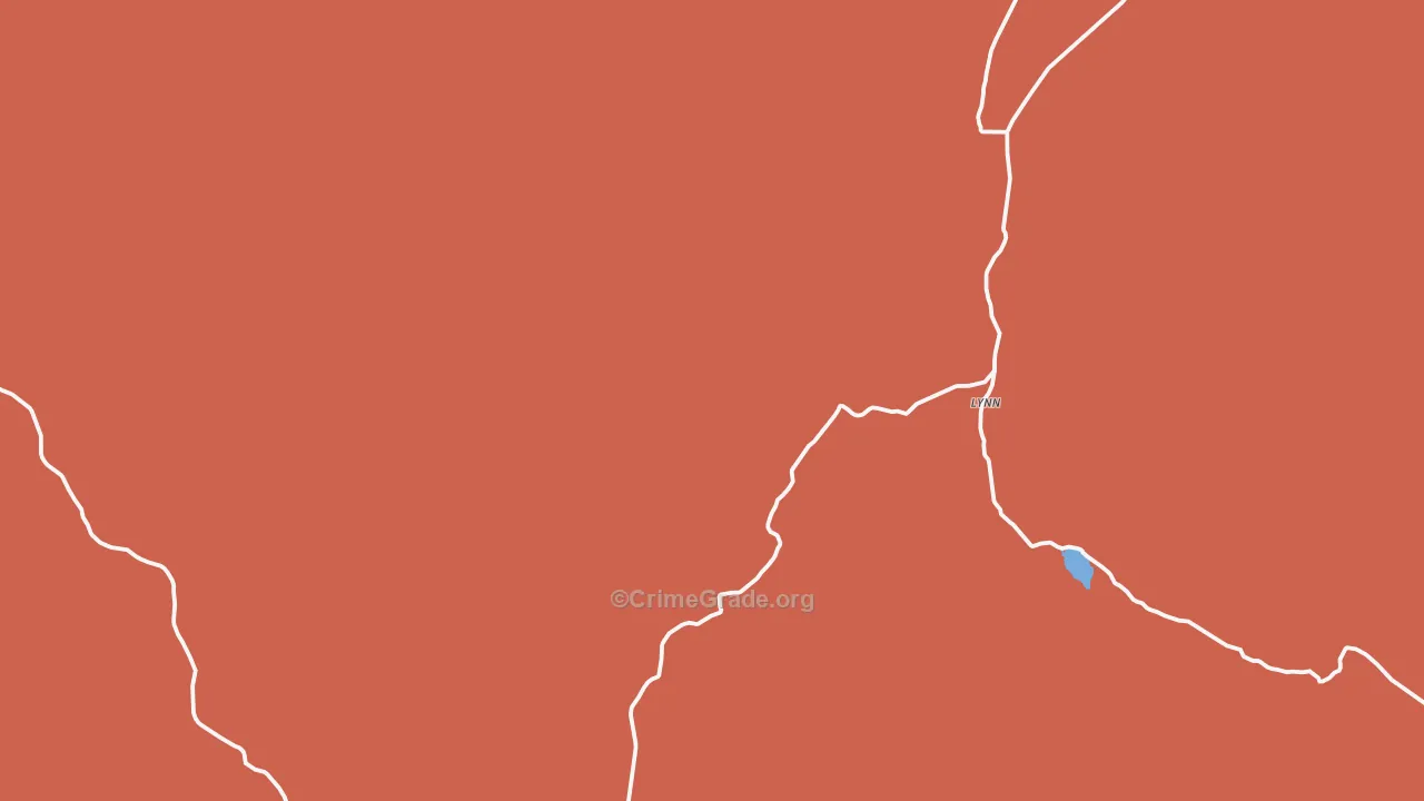 Lynn, UT Map of Robbery Rates