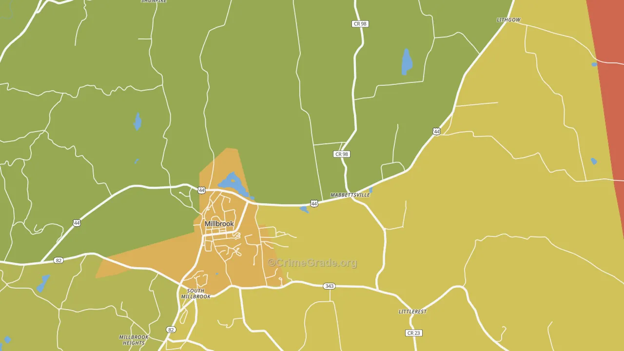 Mabbettsville, NY Map of Robbery Rates