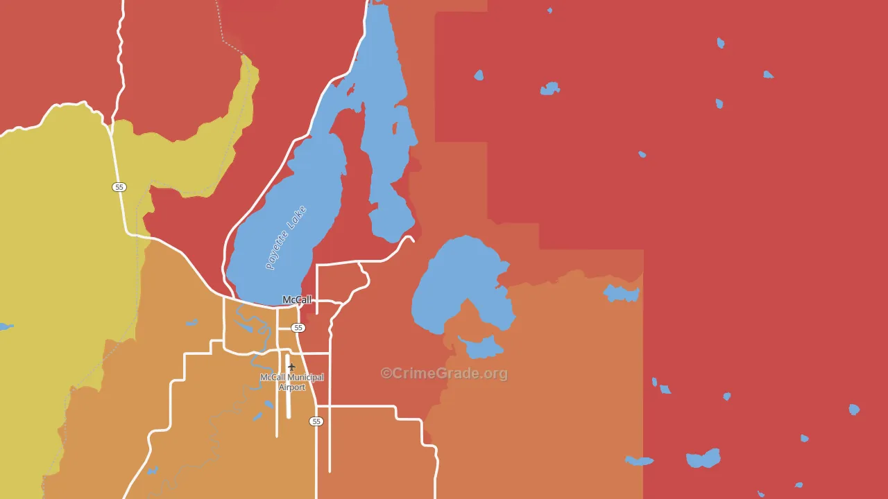 Mackay Bar, ID Map of Robbery Rates