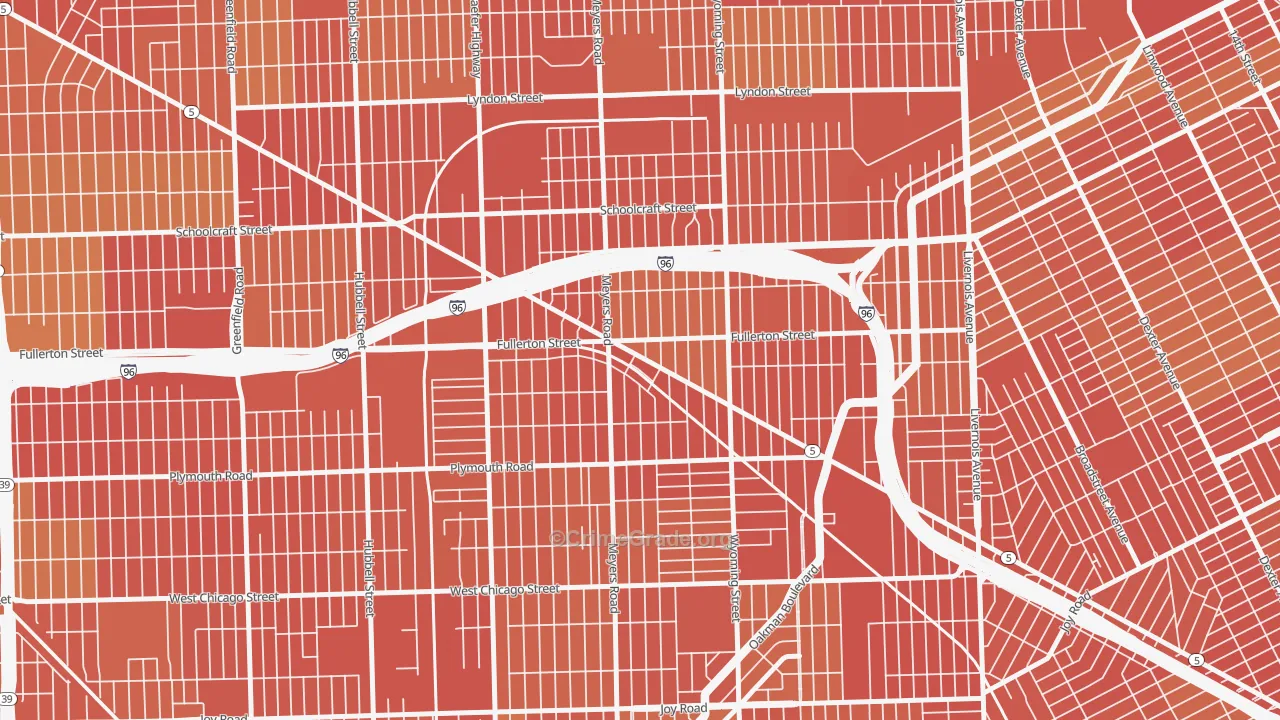 MacKenzie, Detroit, MI Map of Robbery Rates