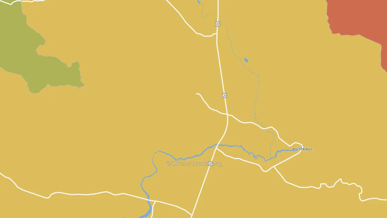 Macks Inn, ID Map of Robbery Rates