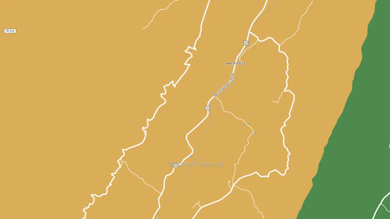 Macksville, WV Map of Robbery Rates