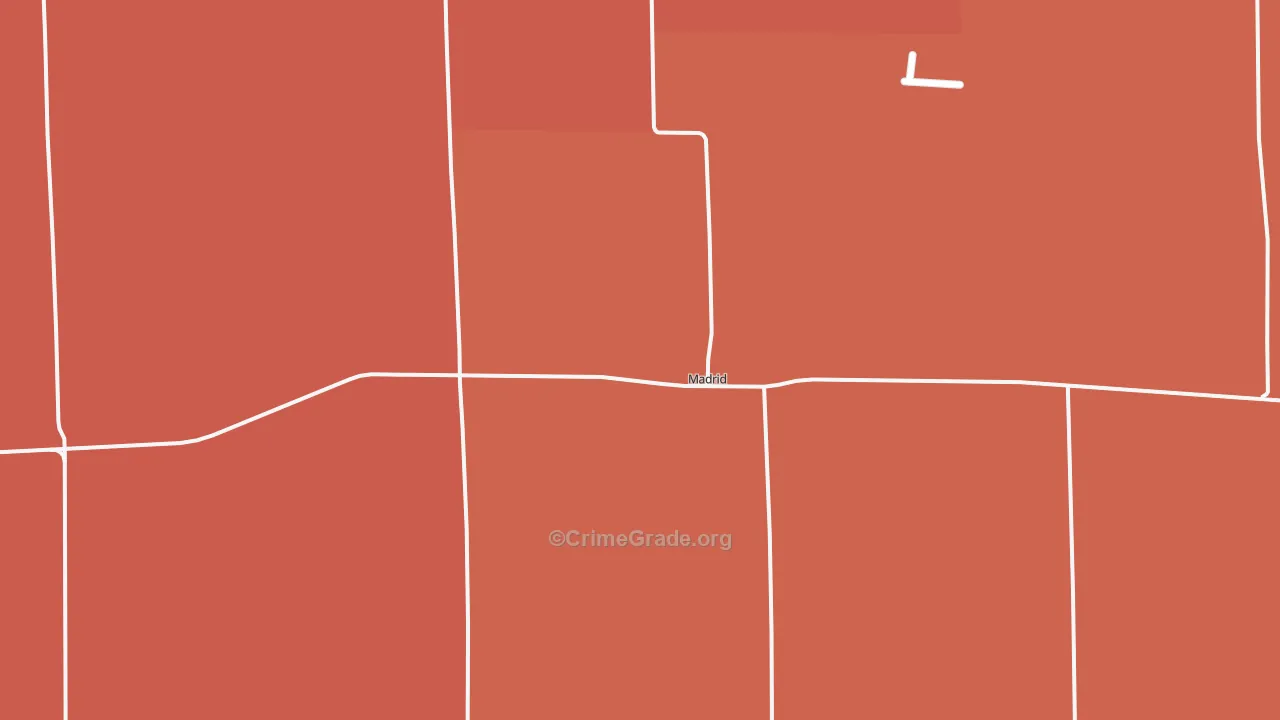 Madrid, NE Map of Robbery Rates