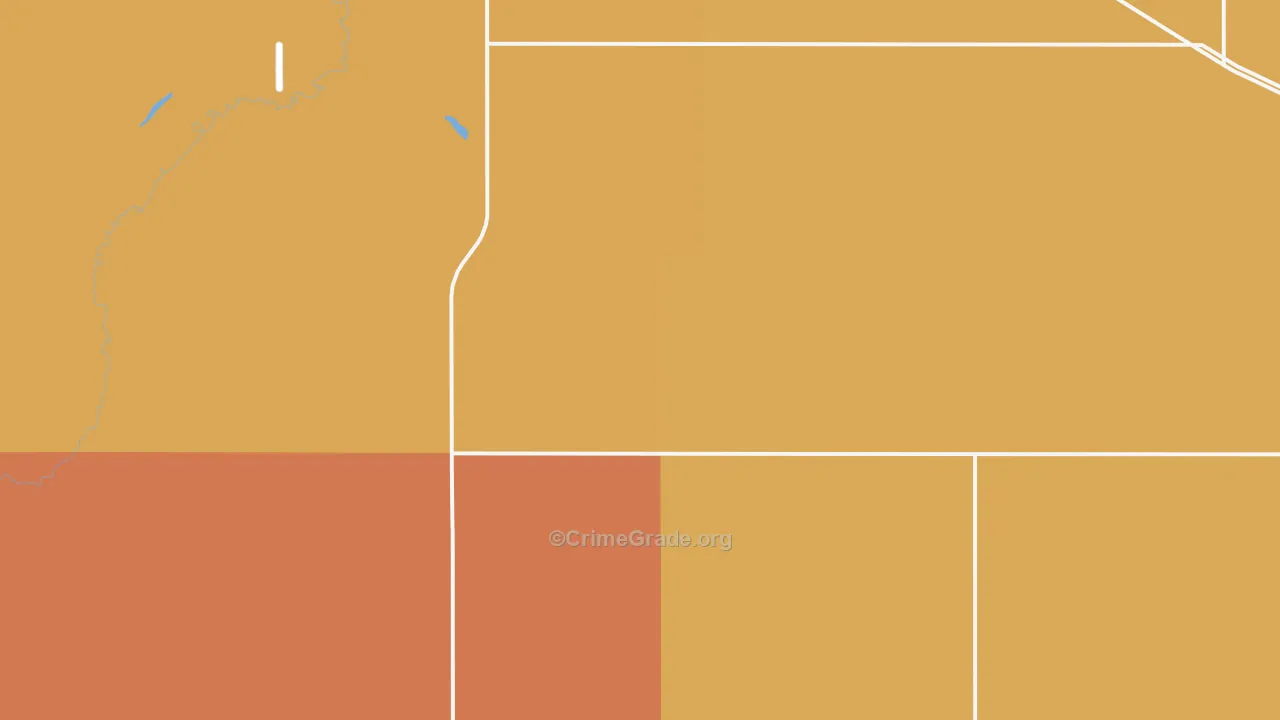 Manfred, ND Map of Robbery Rates