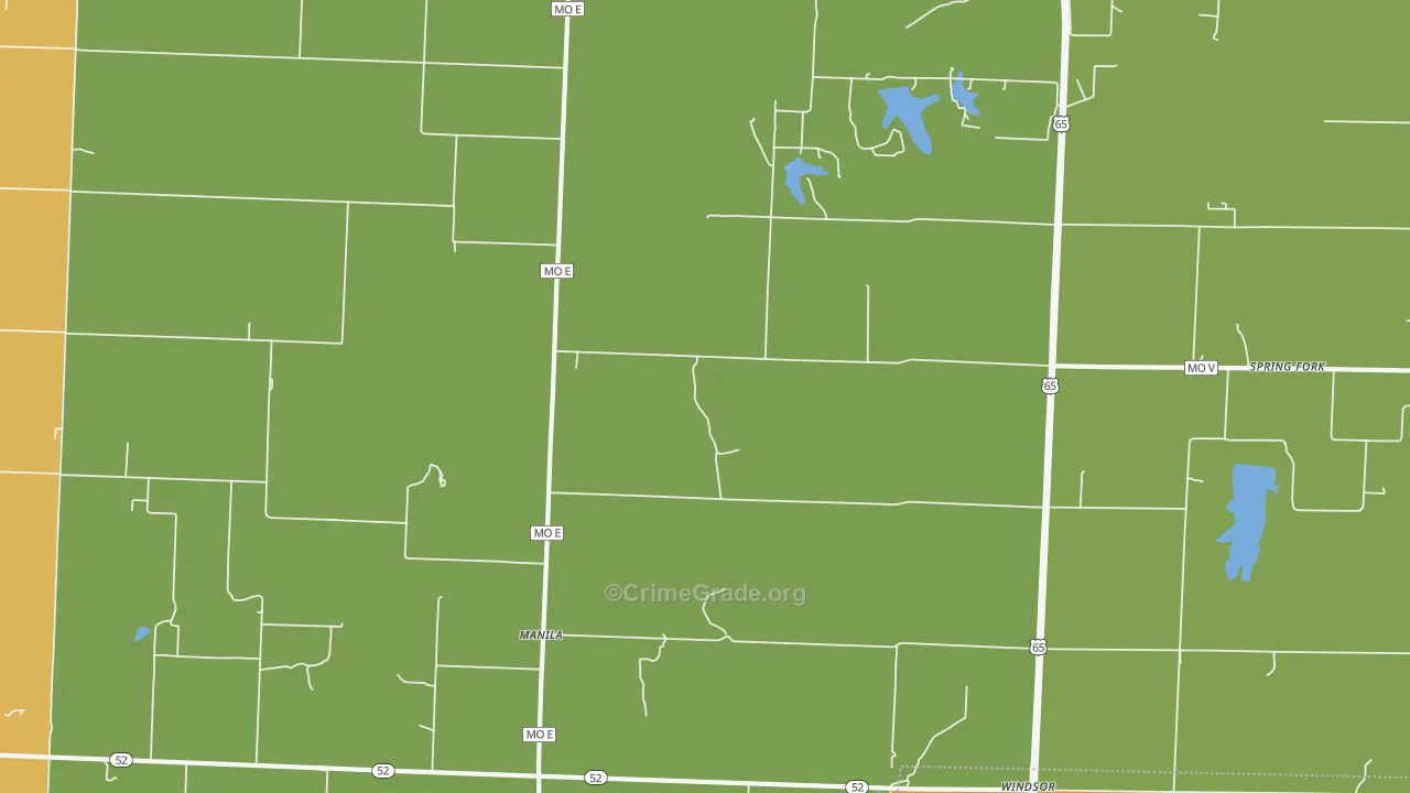 Manila, MO Map of Robbery Rates