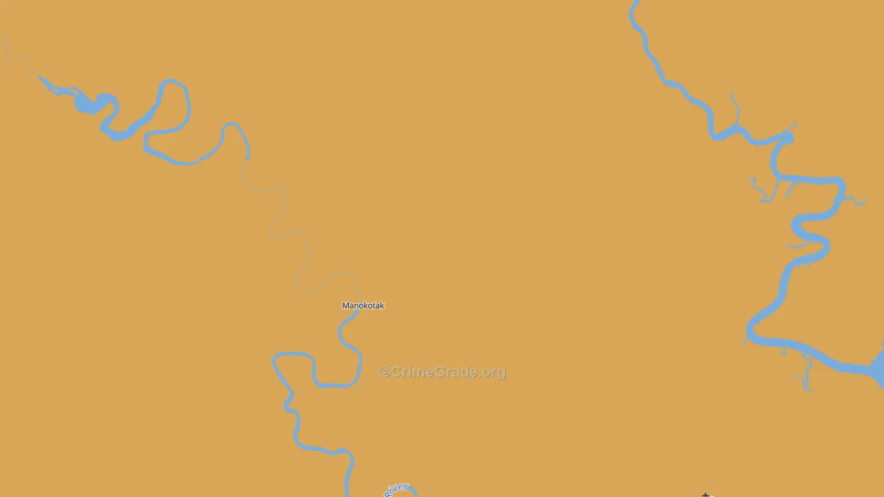 Manokotak, AK Map of Robbery Rates