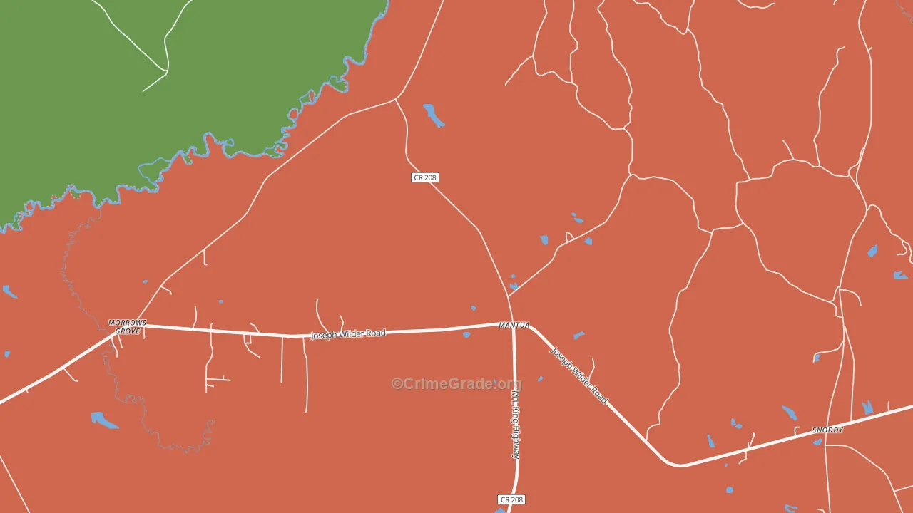 Mantua, AL Map of Robbery Rates