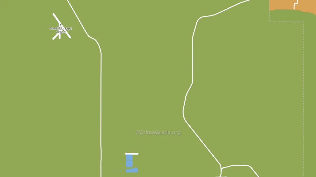 Mantua, WY Map of Robbery Rates