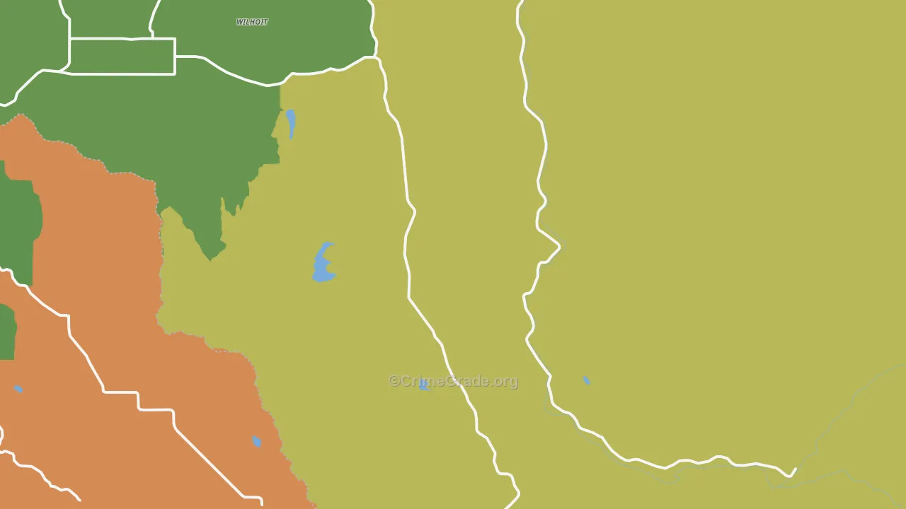 Marion, OR Map of Robbery Rates