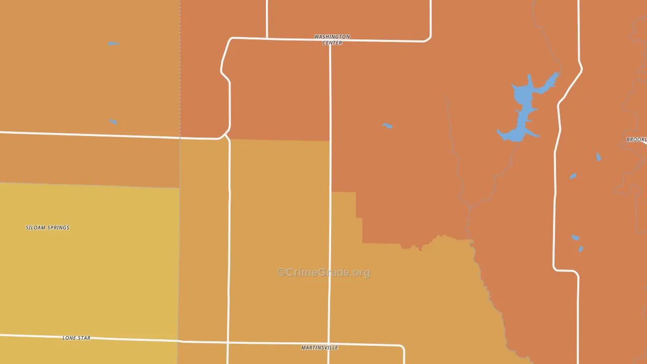 Martinsville, MO Map of Robbery Rates
