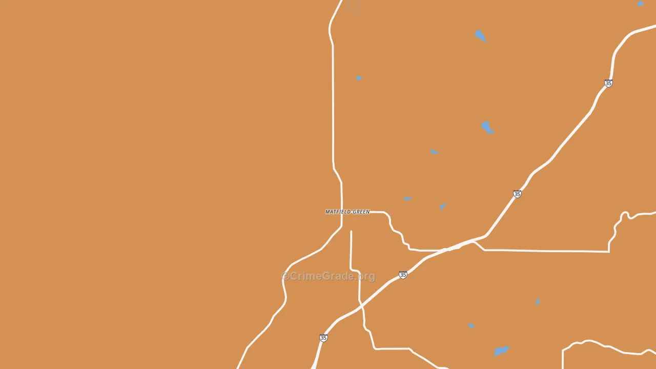 Matfield Green, KS Map of Robbery Rates