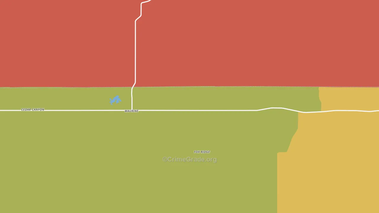 Maurine, SD Map of Robbery Rates