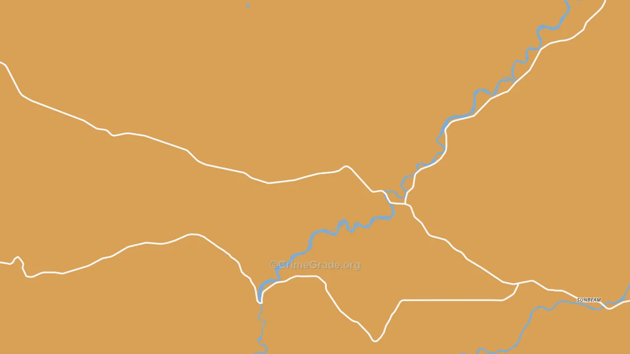 Maybell, CO Map of Robbery Rates