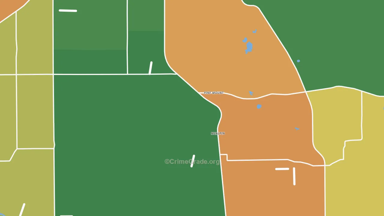 Mc Alpin, FL Map of Robbery Rates