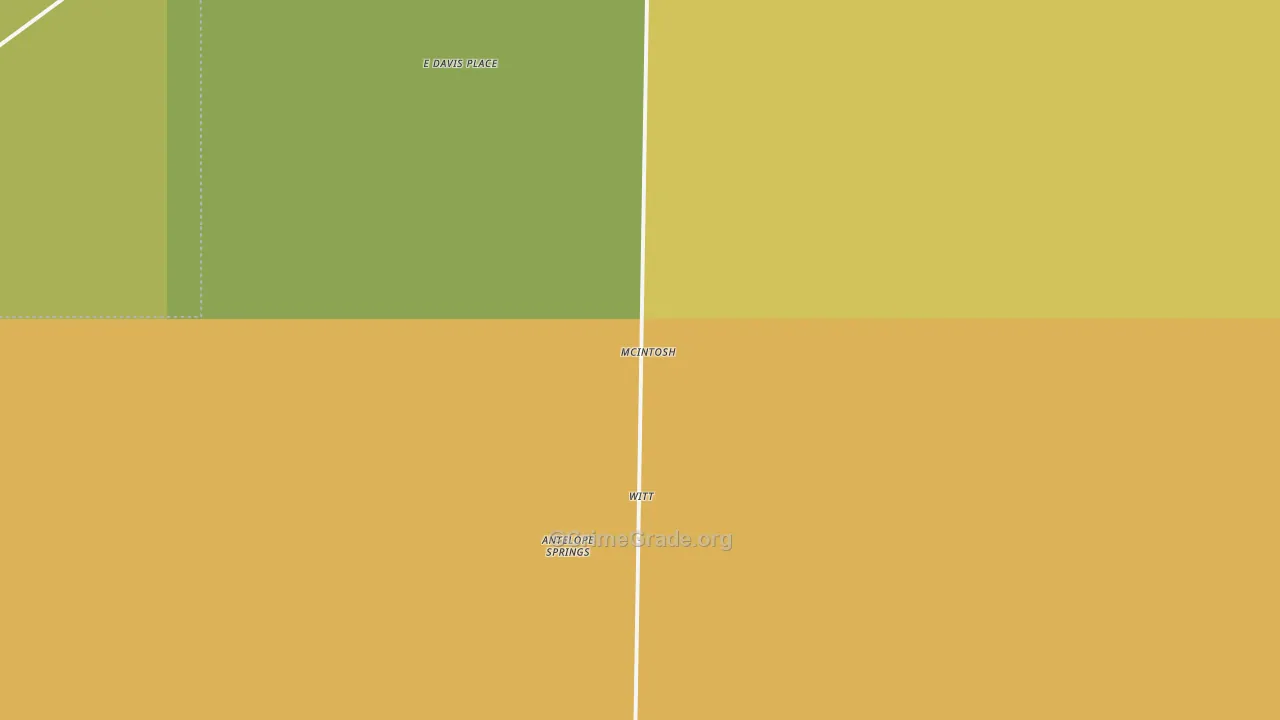 Mc Intosh, NM Map of Robbery Rates