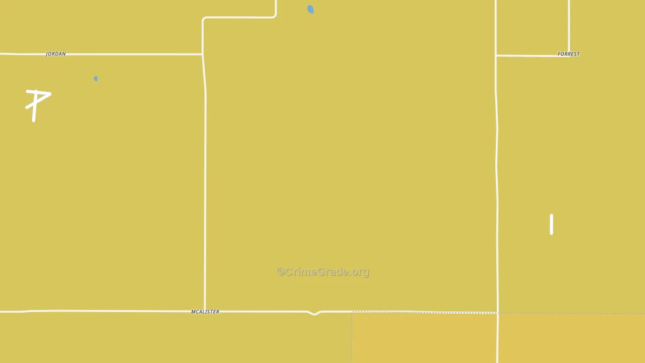 McAlister, NM Map of Robbery Rates