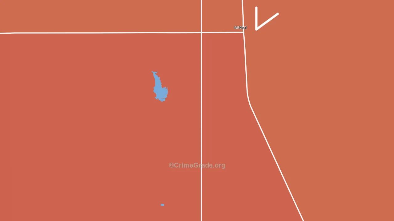McNeal, AZ Map of Robbery Rates