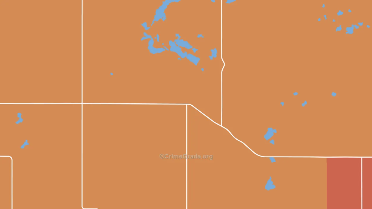 McPherson County, SD Map of Robbery Rates