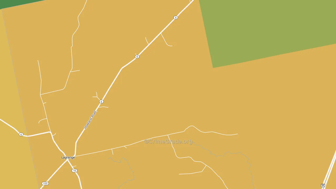 Medford, ME Map of Robbery Rates