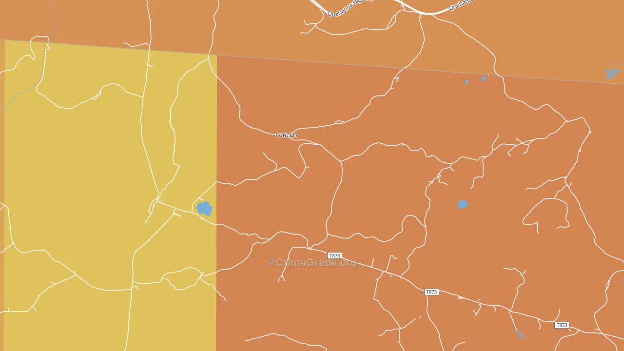 Medix Run, PA Map of Robbery Rates