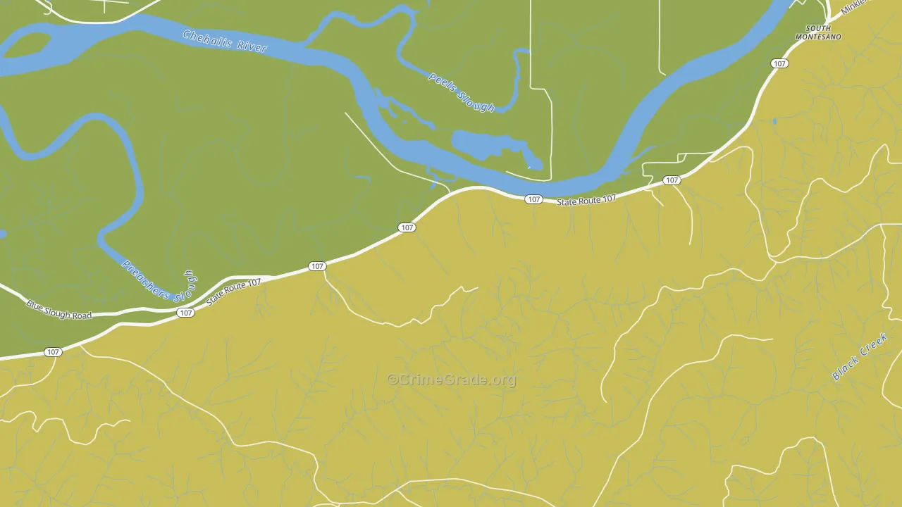 Melbourne, WA Map of Robbery Rates
