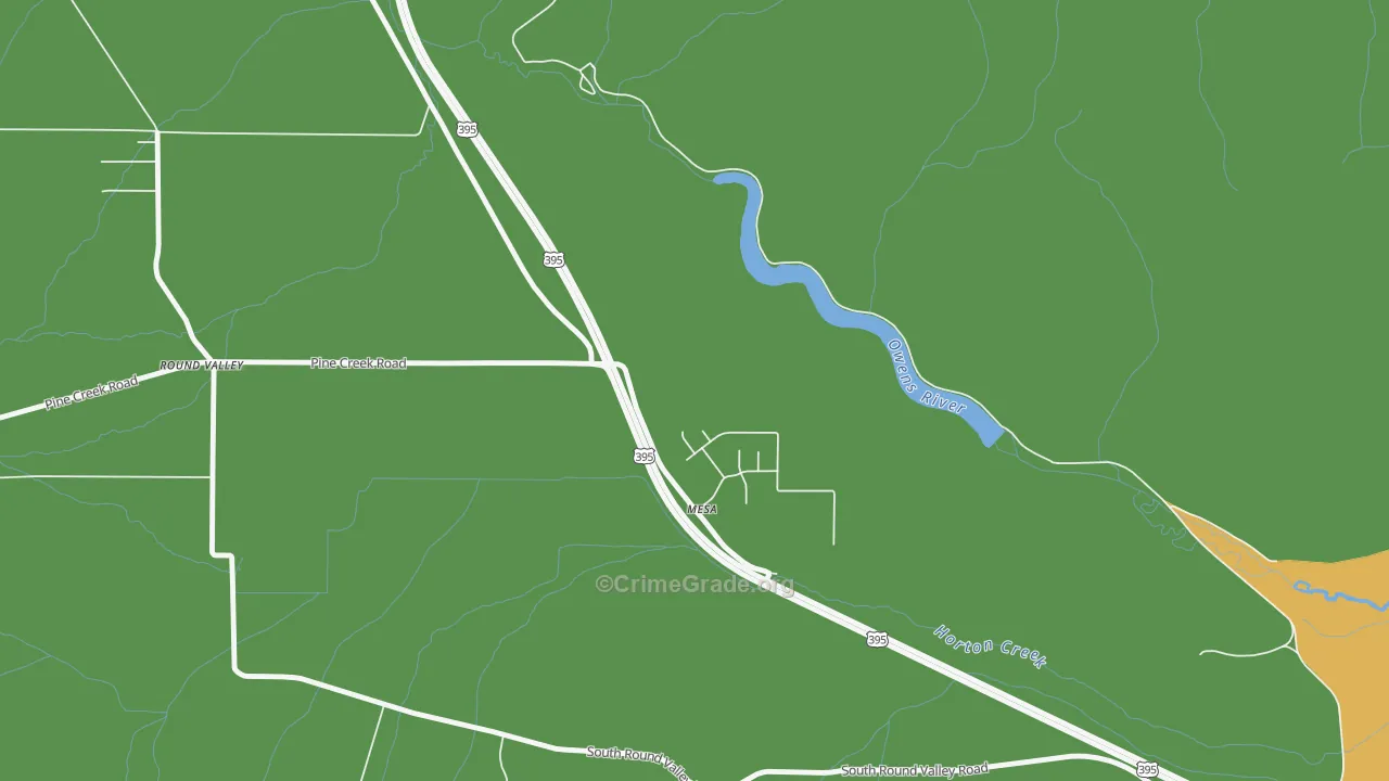 Mesa, CA Map of Robbery Rates