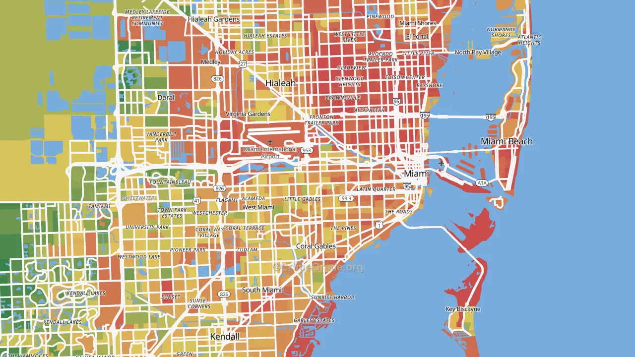 Miami, FL Map of Robbery Rates