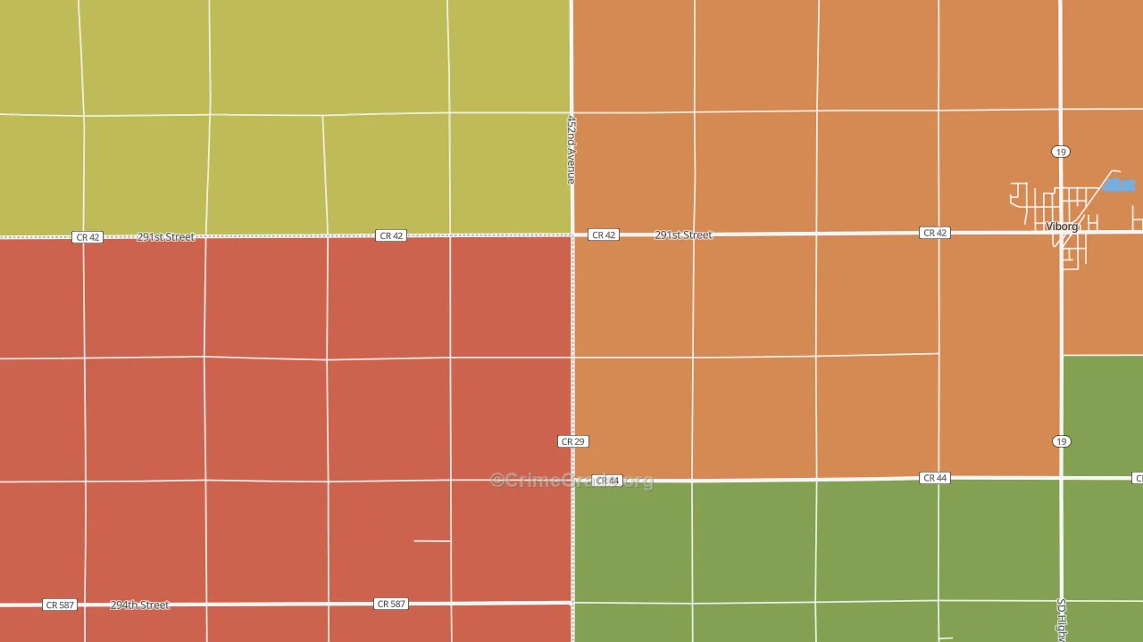 Midway, SD Map of Robbery Rates