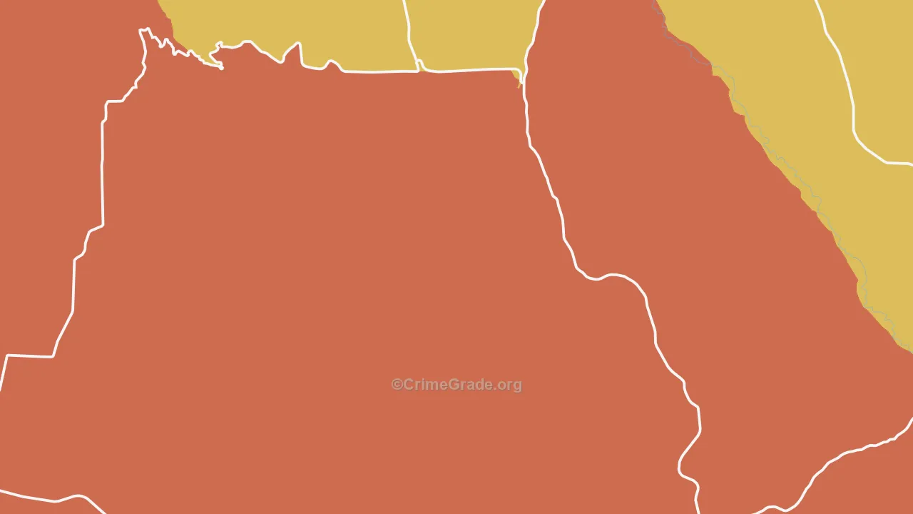 Mikkalo, OR Map of Robbery Rates