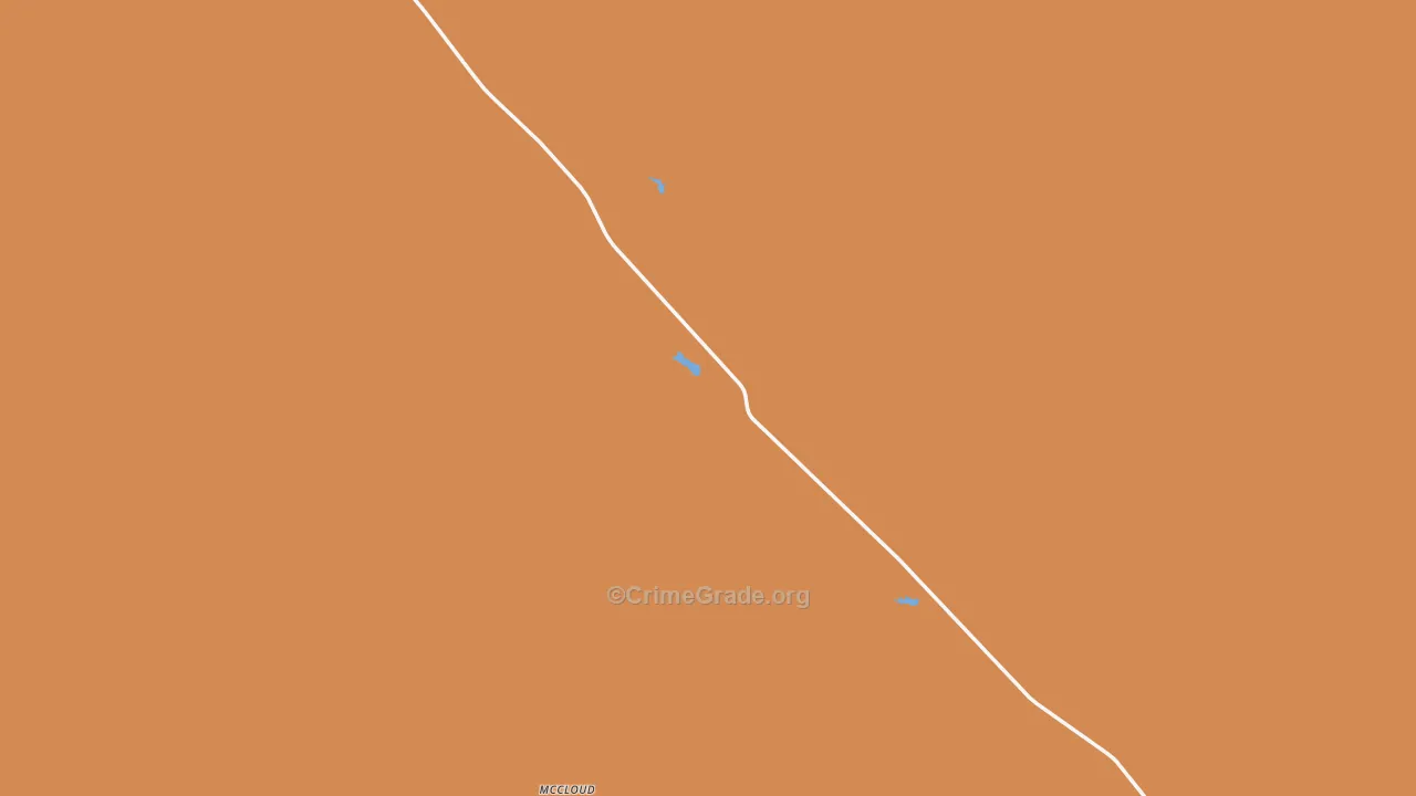 Mildred, MT Map of Robbery Rates