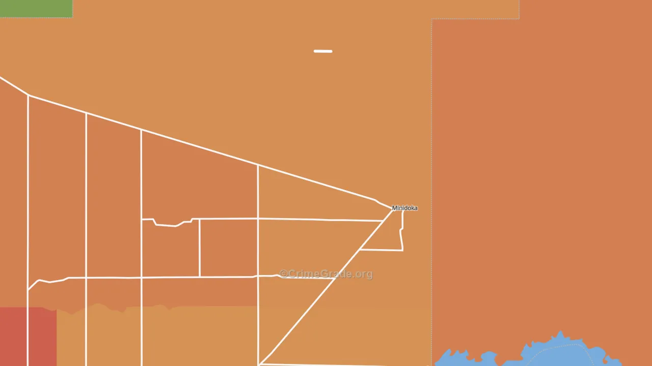 Minidoka, ID Map of Robbery Rates
