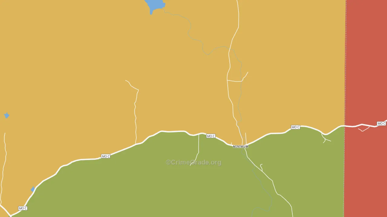 Minimum, MO Map of Robbery Rates