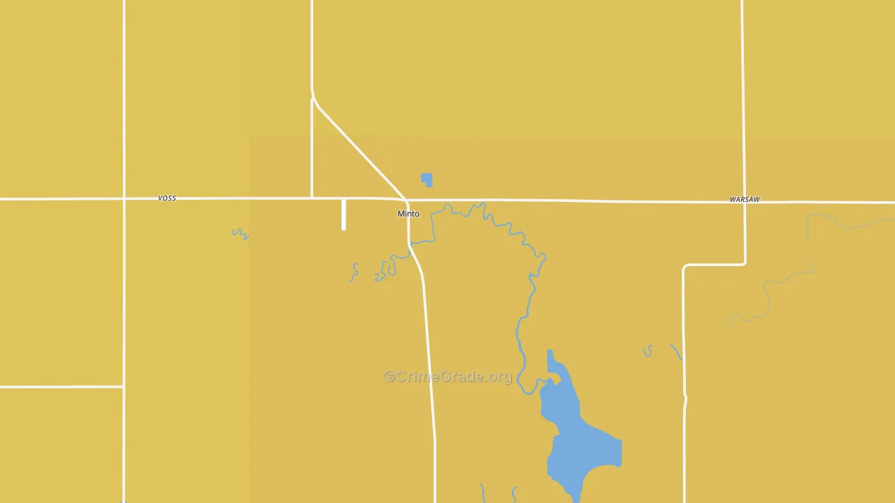 Minto, ND Map of Robbery Rates