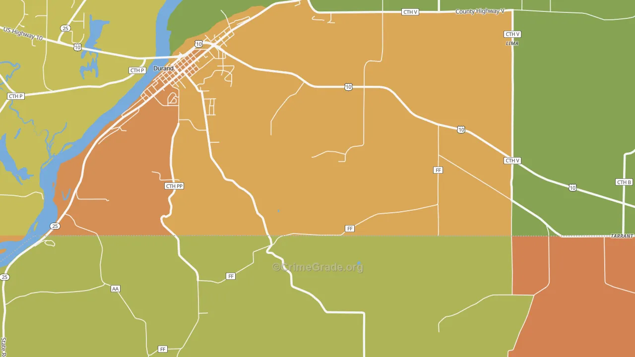 Misha Mokwa, WI Map of Robbery Rates