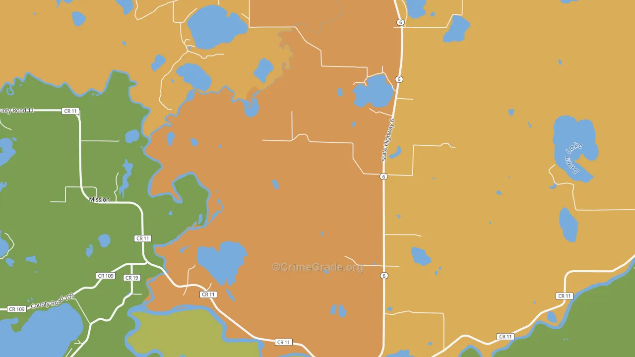 Mission, MN Map of Robbery Rates