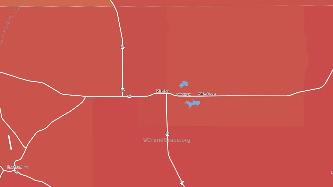 Mission, SD Map of Robbery Rates