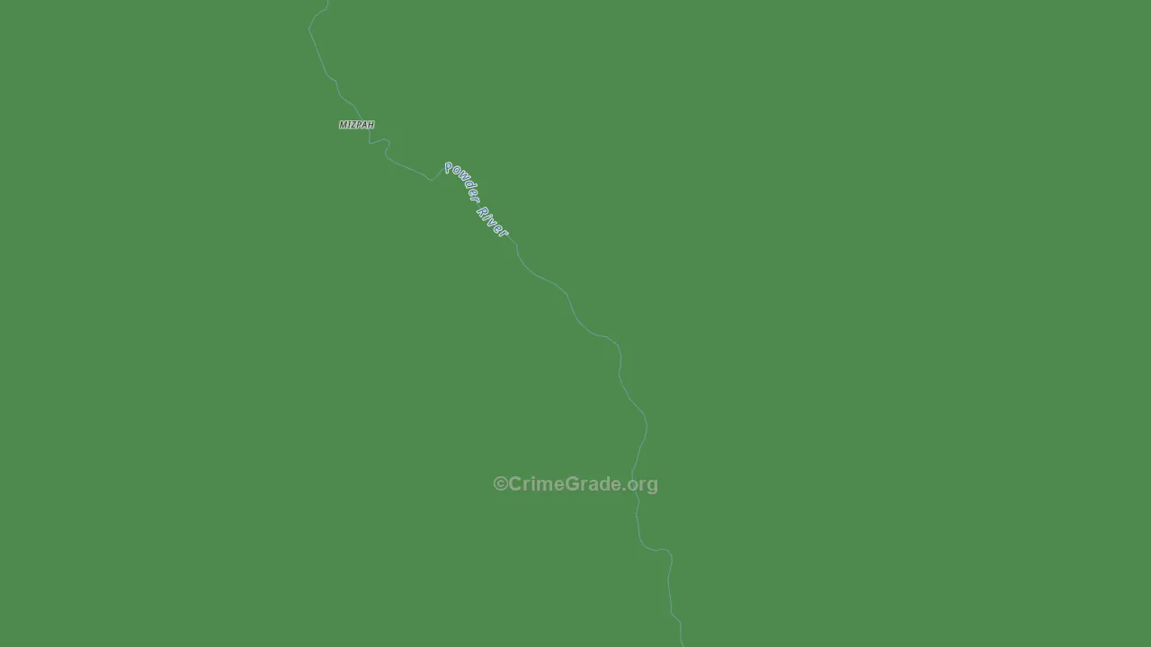 Mizpah, MT Map of Robbery Rates