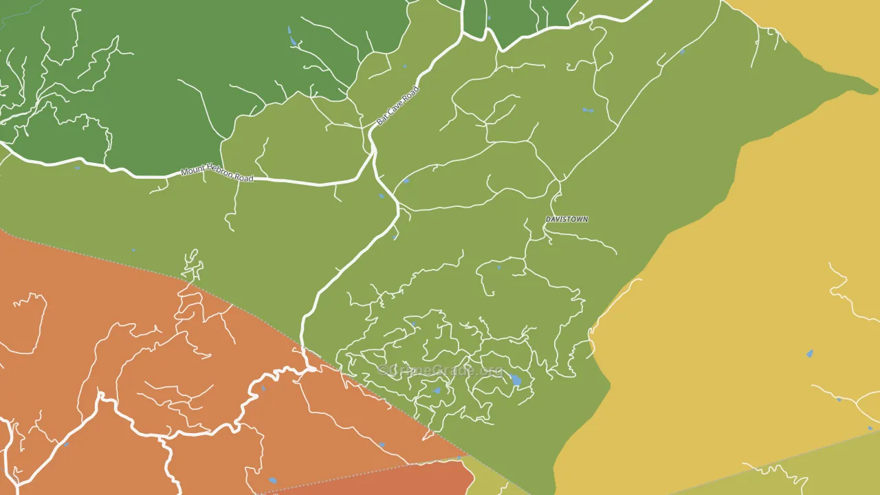 Moffitt Hill, NC Map of Robbery Rates
