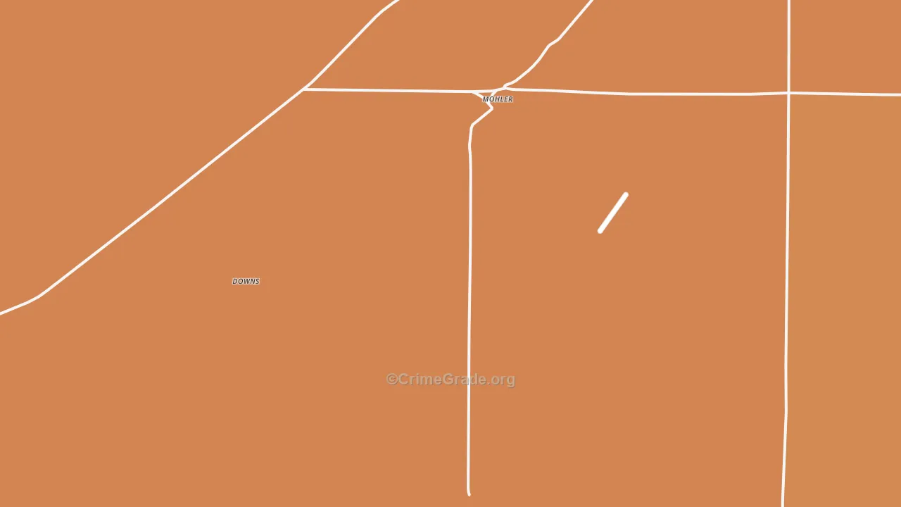 Mohler, WA Map of Robbery Rates