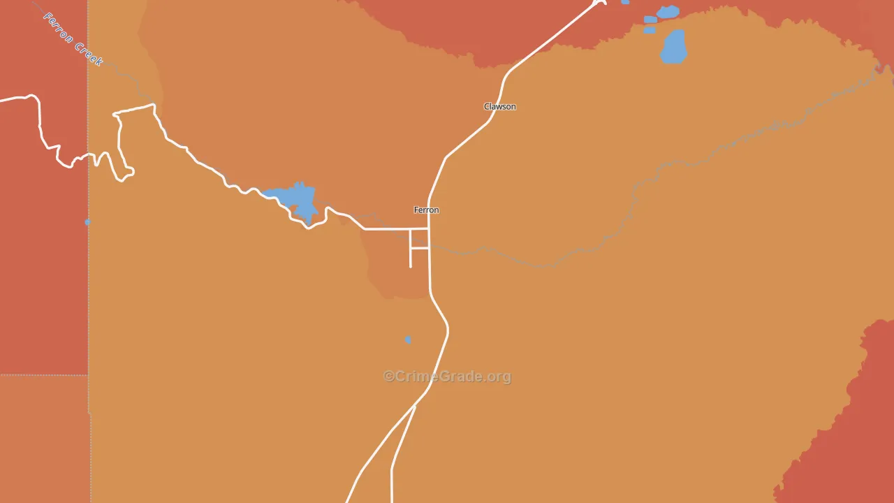 Molen, UT Map of Robbery Rates