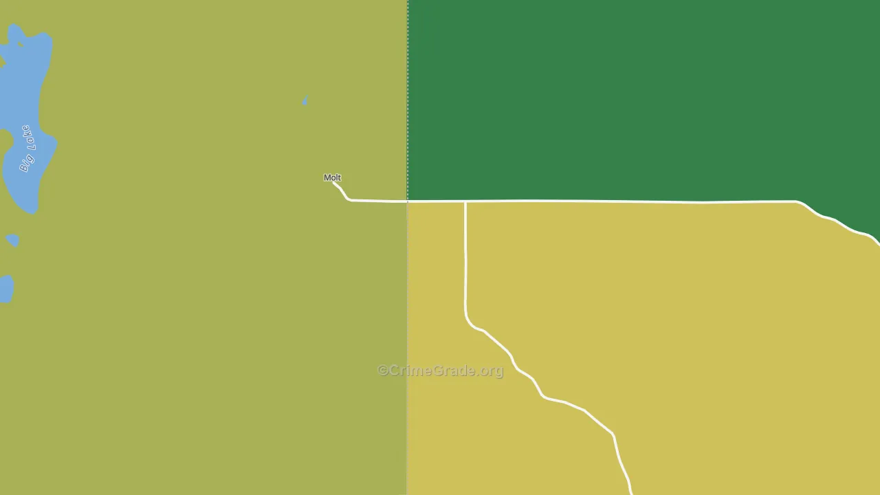 Molt, MT Map of Robbery Rates