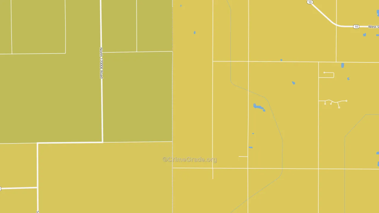 Momence, IN Map of Robbery Rates