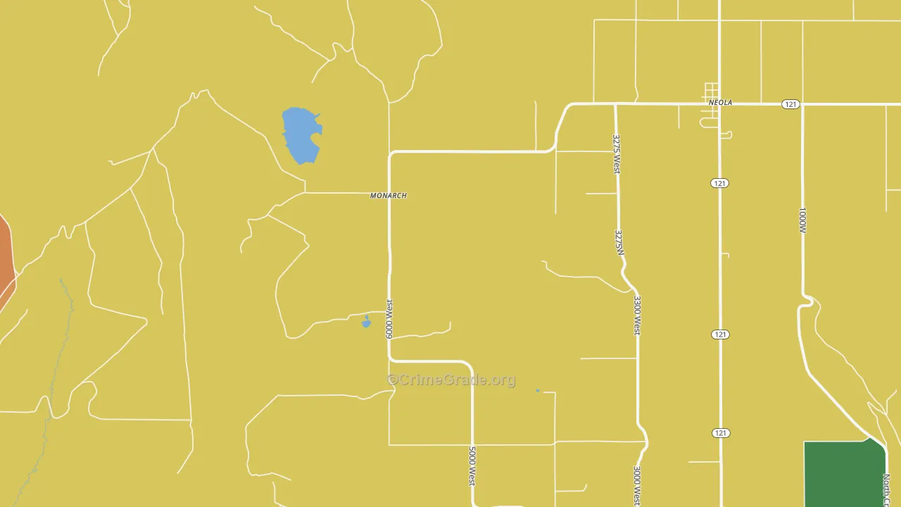 Monarch, UT Map of Robbery Rates