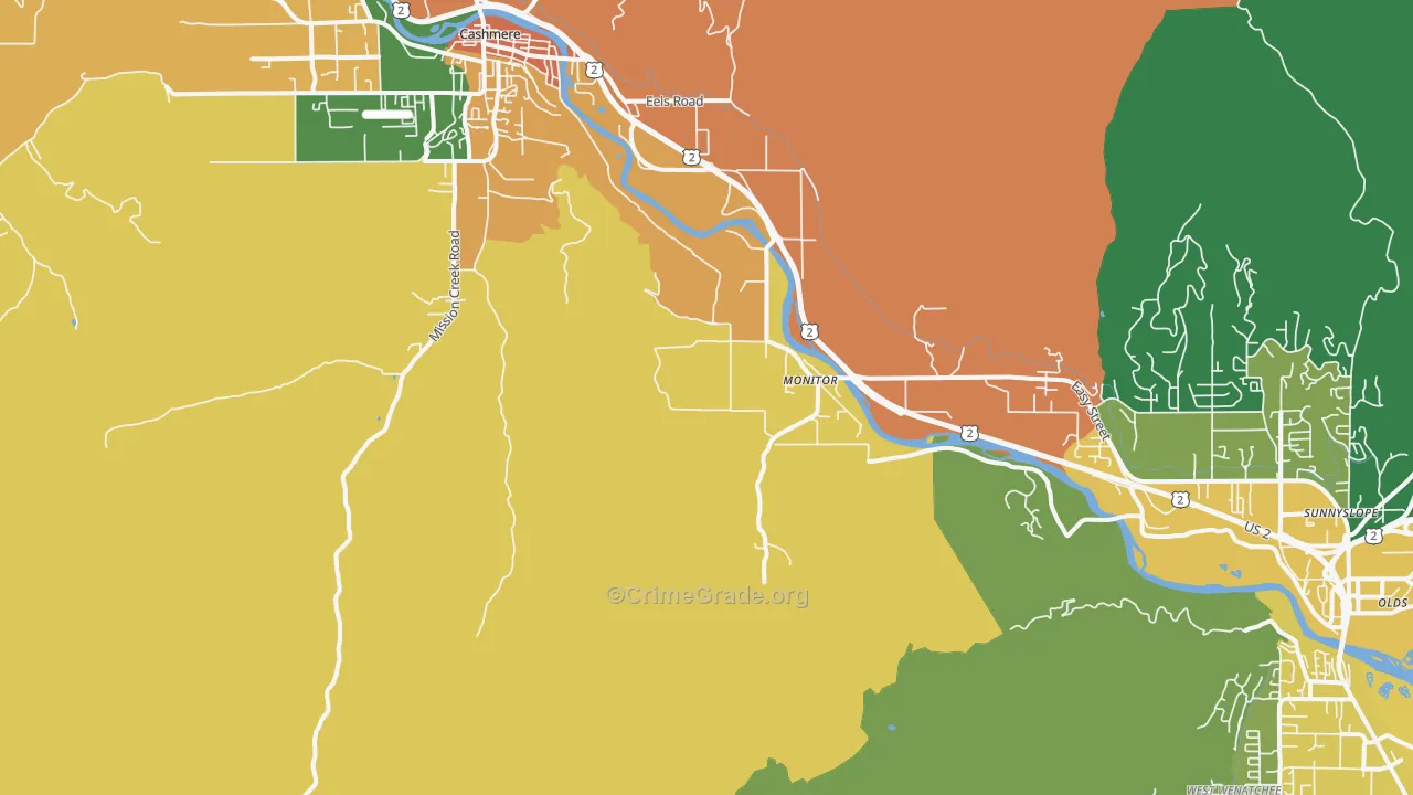 Monitor, WA Map of Robbery Rates