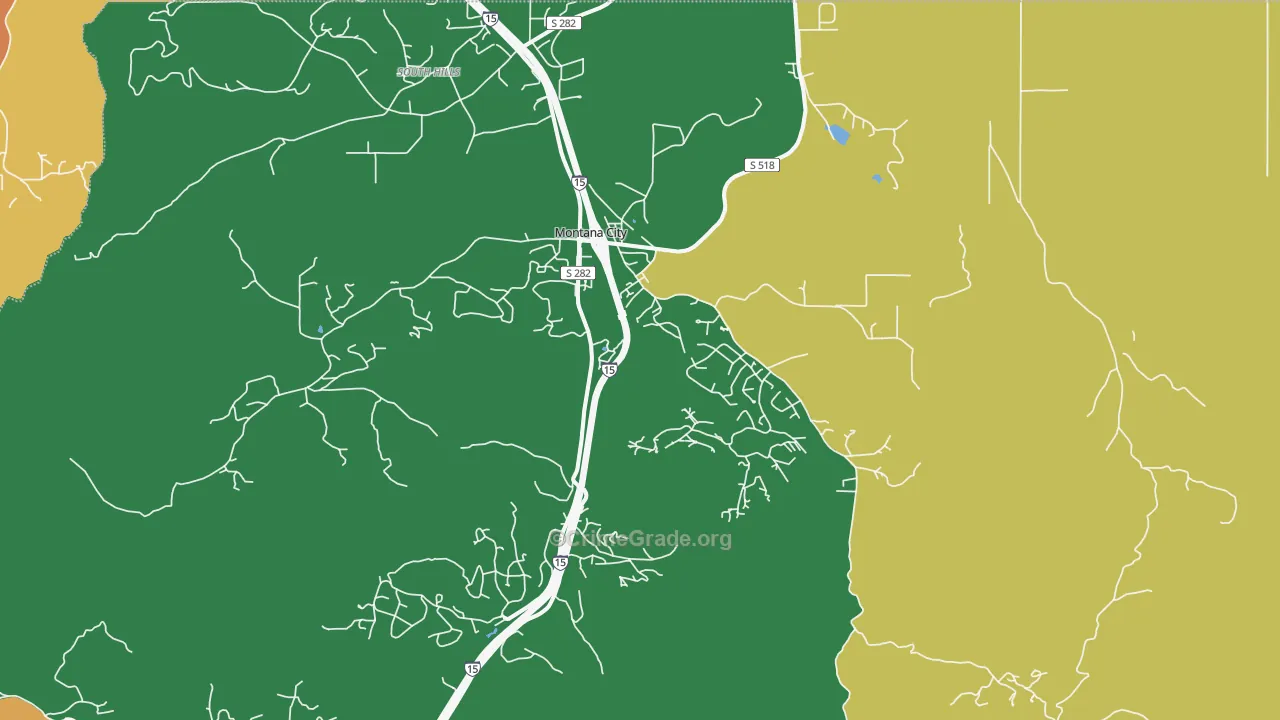 Montana City, MT Map of Robbery Rates