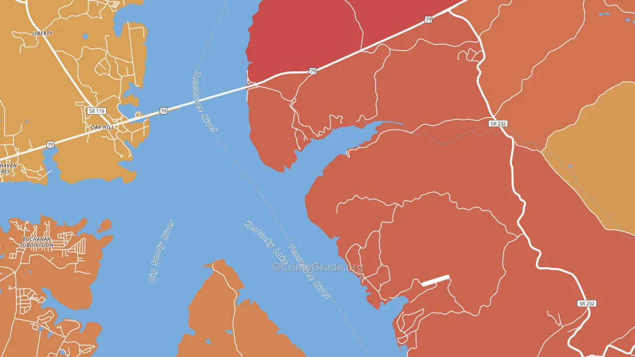 Moons, TN Map of Robbery Rates