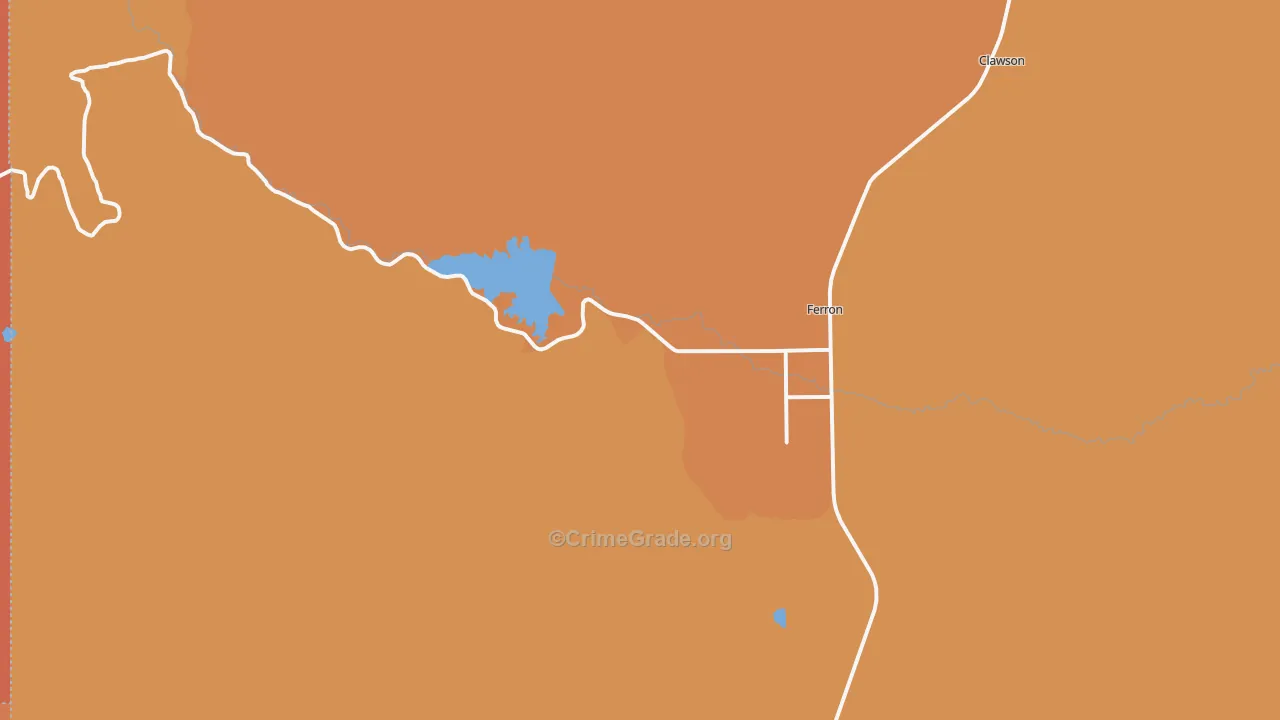 Moore, UT Map of Robbery Rates
